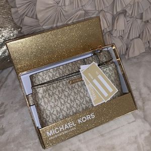 Michael Kors Women's Cambodia Logo Belt Bag Metallic Gold
